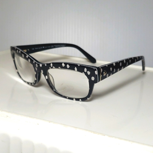kate spade Accessories - Kate Spade Black White Polka Dot Frames Glasses
